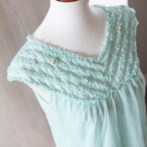 Vintage Teal Nighty - Picture 4 of 14